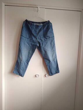 Alia denim jean pull on pants